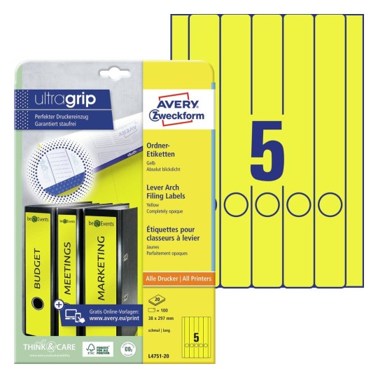 Этикетки для корешков папок | L4758-10 | Avery Zweckform
