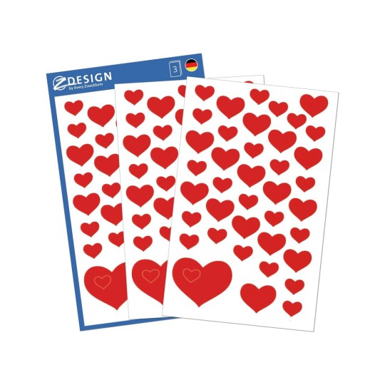 Red Glitter Heart Stickers childrens card making kids decoration labels  53205