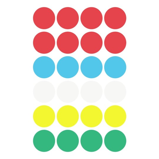 Этикетки-точки цветные в ассортименте | 3089 | Avery Zweckform