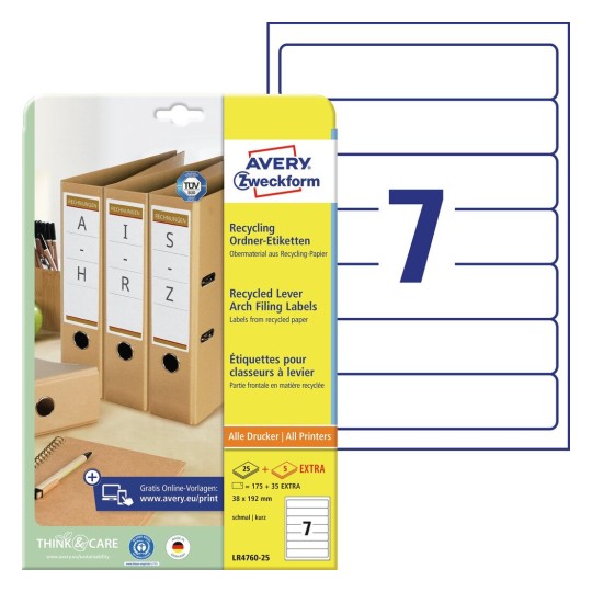 Этикетки для корешков папок | L4760REV-20 | Avery Zweckform