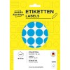 Изображение упаковки: цветные маркировочные точки Avery Zweckform, артикул: 3375, формат: ⌀ 18 мм, содержимое: 1 056 маркировочных точек / 22 листа, 48 маркировочных точек/лист.