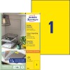 Упаковка с листом этикеток: Avery Zweckform Цветные этикетки, Артикул: 3473, Формат: 210 x 297 мм, Совместимость с принтером: струйный, лазерный черно-белый, цветной лазерный, Содержимое: 100 этикеток / 100 листов, 1 этикетка/лист.