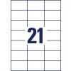 Чертеж штамповки, один лист A4, артикул: 3652-10, этикетки, домашний офис, малая упаковка, формат: 70 x 42,3 мм, 21 этикетка/лист?