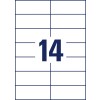Чертеж штамповки отдельного листа A4, Артикул: 3653, универсальные этикетки, формат: 105 x 42,3 мм, 14 этикеток/лист.