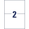 Чертеж штамповки отдельный лист A4, Артикул: 3655-10, Этикетки, Домашний офис, Маленькая упаковка, Формат: 210 x 148 мм, 2 этикетки/лист?
