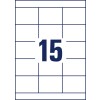 Чертеж штамповки одиночный лист A4, изделие: 3669, универсальные этикетки, формат: 70 x 50,8 мм, 15 этикеток/лист.