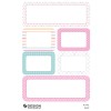 Изображение одного листа, артикул: 4422, наклейки для надписей, формат: 85 x 160 мм, 6 наклеек/лист.