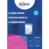 Изображение упаковки: Avery Zweckform, Артикул: 4834XL, Формат: 105 x 148 мм, Подходит для принтера: черно-белый лазер, цветной лазер, струйный, лазерный, Содержание: 50 бейджей / 52 вкладыша / 13 листов, /лист?