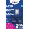 Изображение упаковки: Avery Zweckform, Артикул: 4839XL, Формат: 105 x 148 мм, Подходит для печати: лазерная черно-белая, цветной лазер, струйный принтер, лазер, Содержимое: 50 бейджей / 52 вкладыша / 13 листов.