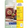Изображение упаковки: этикетки цветочной формы Avery Zweckform, артикул: 5085, формат: 60 x 59,5 мм, совместимость с принтером: струйный, лазерный ч/б, цветной лазерный, содержание: 120 этикеток / 10 листов, 12 этикеток на лист.
