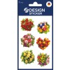 Изображение упаковки: Z-Design, Артикул: 54383, Цветочные наклейки, 85 x 160 мм, Малая упаковка, 12 наклеек / 2 листа.