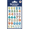 Изображение упаковки: Z-Design, артикул: 59335, номерные этикетки, 85 x 160 мм, малая упаковка, 90 стикеров / 3 листа.