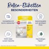 Изображение отображает упаковку продукта для рулонных этикеток Avery Zweckform, совместимых с принтерами этикеток Dymo. Оно подчеркивает такие особенности, как гарантия возврата денег, фирменное качество по низкой цене и экологичная бумага.