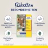 Изображение показывает упаковку продукта с круглыми наклейками от Avery Zweckform, содержащую информацию о простоте дизайна, съемных наклейках, экологически чистой бумаге и производстве в Германии.