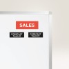 Изображение показывает доску продаж с заметной надписью «SALES» и двумя секциями с названиями «FORECAST Team III» и «FORECAST Team IV».