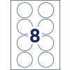 Чертеж пробивки, отдельный лист A4, Артикул: J4881-20, Именные этикетки, Формат: ⌀ 65 мм.