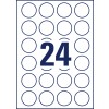 Чертеж штамповки, лист A4, Артикул: L3415-100, Круглые этикетки, Формат: ⌀ 40 мм, 24 этикетки/лист.