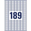 Чертеж для штамповки, отдельный лист A4, артикул: L4731REV-25, универсальные этикетки, съемные, формат: 25,4 x 10 мм, 189 этикеток/лист.