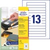 Упаковка с листом этикеток: этикетки Avery Zweckform для видеокассет VHS, артикул: L4746REV-25, формат: 147,3 x 20 мм, для печати: струйная, лазерная ч/б, цветной лазер, содержание: 325 этикеток / 25 листов, 13 этикеток/лист.
