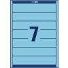 Чертеж штамповки, один лист А4, Артикул: L4763-20, Этикетки для папок, Формат: 38 x 192 мм, 7 этикеток/лист.