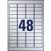 Чертеж штамповки, отдельный лист A4, Артикул: L6009-8, шильдики, формат: 45,7 x 21,2 мм, 48 этикеток/лист.