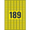 Чертеж для вырубки отдельного листа A4, артикул: L6037-20, цветные этикетки, съемные, размер: 25,4 x 10 мм, 189 этикеток/лист.