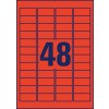 Штамповальный чертеж отдельного листа A4, Артикул: L6038-20, Цветные этикетки, съёмные, Формат: 45,7 x 21,2 мм, 48 этикеток/лист.
