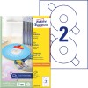Изображение упаковки с листами этикеток: Avery Zweckform CD-Этикетки ClassicSize, Артикул: L6043-100, Формат: ⌀ 117 мм, Подходят для печати: струйная, лазерная ч/б, цветная лазерная, Содержание: 200 этикеток / 100 листов, 2 этикетки/лист.