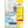 Изображение упаковки: Этикетки для CD Avery Zweckform SuperSize, артикул: L7760-25, формат: ⌀ 117 мм, совместимость с принтерами: лазерный ч/б, цветной лазер, содержание: 50 этикеток / 25 листов, 2 этикетки/лист.