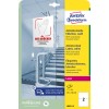 Изображение упаковки: Avery Zweckform Антимикробные этикетки, Артикул: L8002-10, Формат: 210 x 148 мм, Подходит для принтеров: лазерный черно-белый, цветной лазерный, Содержание: 20 этикеток / 10 листов, 2 этикетки/лист.