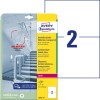 Изображение упаковки с листами этикеток: Avery Zweckform антимикробные прозрачные этикетки, артикул: L8012-10, формат: 210 x 148 мм, пригодность для печати: черно-белый лазер, цветной лазер, содержание: 20 этикеток / 10 листов, 2 этикетки/лист.