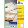Упаковочное изображение: Avery Zweckform Recycling универсальные этикетки, артикул: LR3478, формат: 210 x 297 мм, пригодны для печати: струйный, лазерный ч/б, цветной лазер, содержание: 100 этикеток / 100 листов, 1 этикетка/лист.