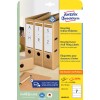 Изображение упаковки: Avery Zweckform Recycling этикетки для папок, артикул: LR4760-25, формат: 38 x 192 мм, подходит для печати: струйный принтер, лазерный ч/б, цветной лазерный принтер, содержание: 210 этикеток / 30 листов, 7 этикеток/лист.