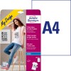 Изображение упаковки с листами этикеток: Avery Zweckform переводные пленки для светлых тканей, Артикул: MD1001, Формат: 210 x 297 мм, Подходит для печати: струйный принтер, Содержание: 5 листов.