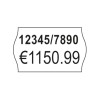 Отдельное изображение этикетки, Артикул: PLP1626, Этикетки для ценников, 2-строчные, Формат: 26 x 16 мм, 1200 этикеток/рулон.