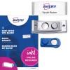 Изображение упаковки с листом этикеток: Avery Zweckform, артикул: POL30MA66-20DR, магнитные бейджи, формат: 70 x 30 мм, подходящий для печати: цветной лазер, черно-белый лазер, струйный, содержимое: 20 бейджей / 90 вкладышей / 5 листов, 18 карт на лист?